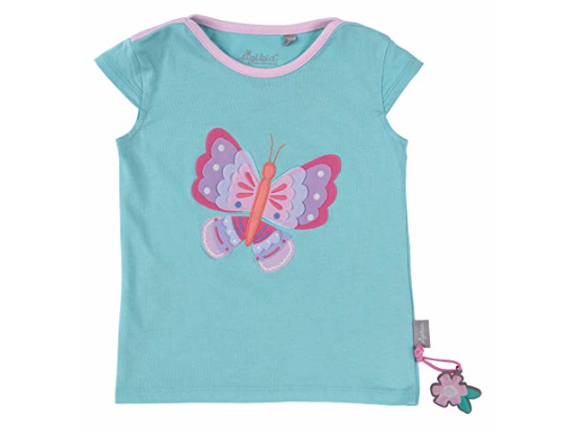 Blaues Schmetterlings T-Shirt Gr. 122