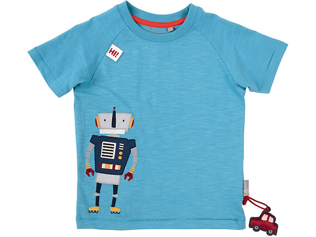 Shirt mit Roboter Motiv Grösse 98
