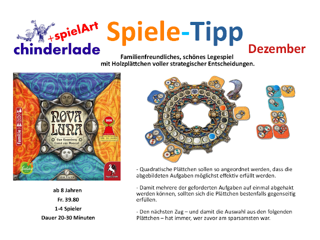 Spiele-Tipp Dezember