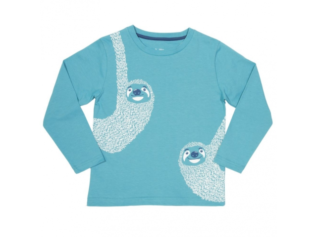 Shirt langarm Faultiere Gr. 128