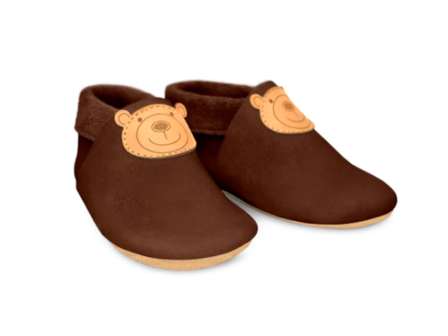 Babykrabbelschuhe Bär Grösse XL