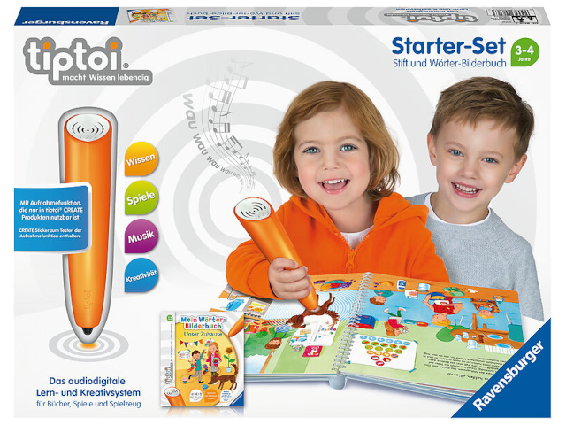 Starter-Set: Stift und Wörter-Bilderbuch