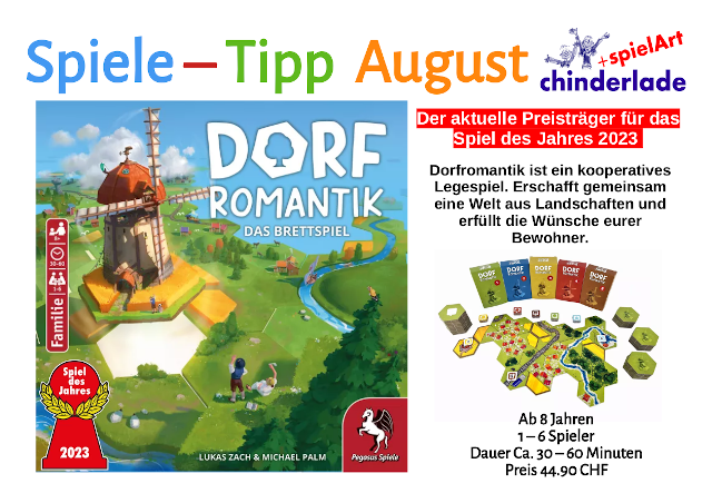 Spiele - Tipp August 2023