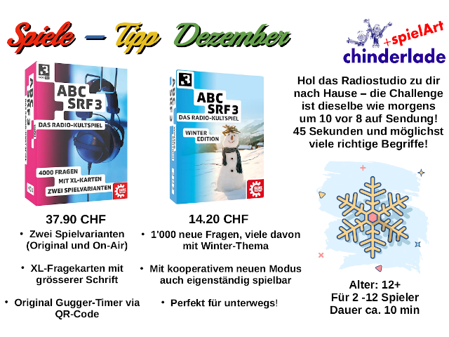 Spiele-Tipp Dezember 2023