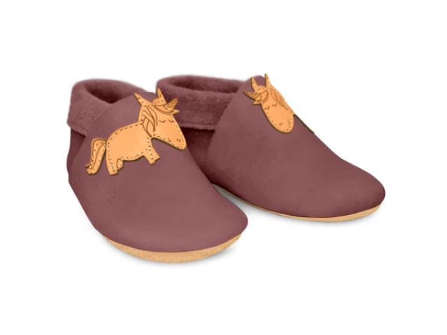 Babykrabbelschuhe Einhorn Grösse S