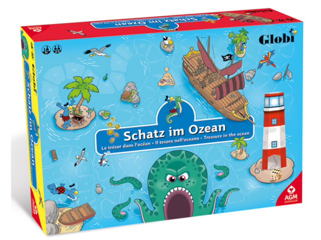 Globi Brettspiel Schatz im Ozean