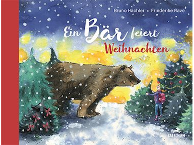 Ein Bär feiert Weihnachten