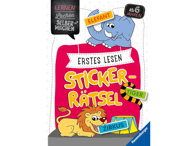 Erstes Lesen Sticker-Rätsel