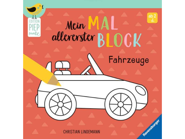 Mein allererster Malblock: Fahrzeuge
