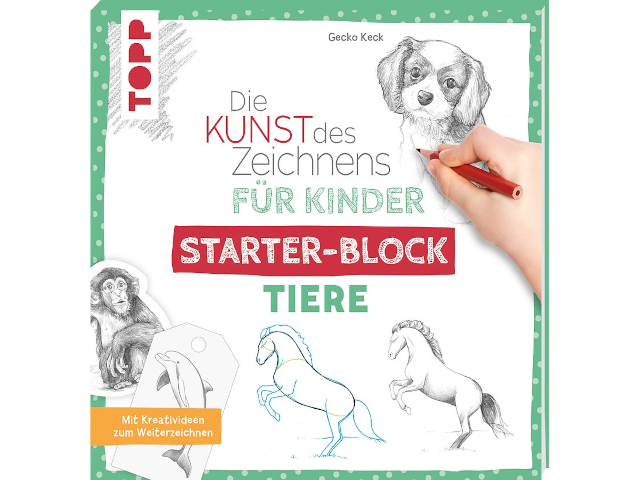 Die Kunst des Zeichnens für Kinder Starter-Block: Tiere