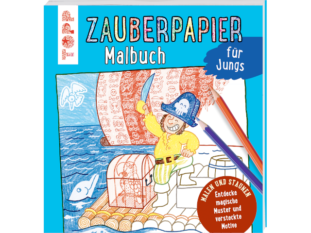 Zauberpapier Malbuch für Jungs