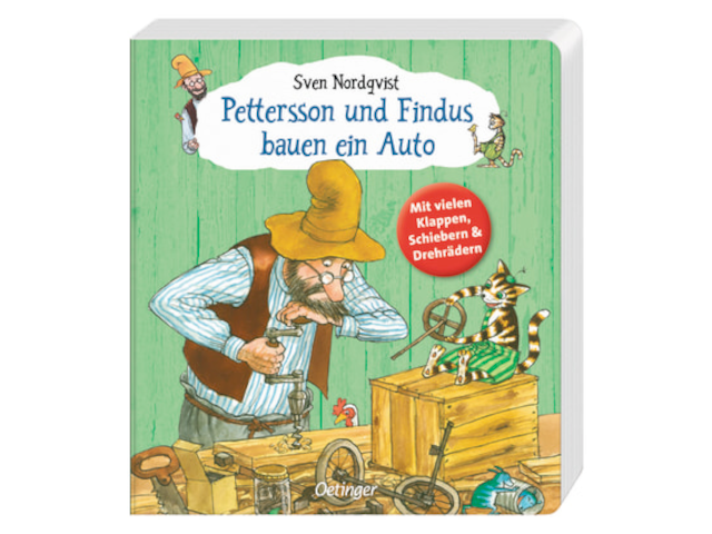 Pettersson und Findus bauen ein Auto