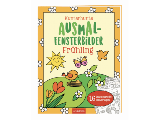 Kunterbunte Ausmal-Fensterbilder - Frühling