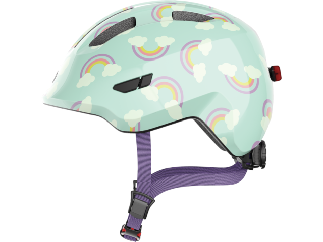 Fahrradhelm Smiley 3.0 LED blue rainbow M