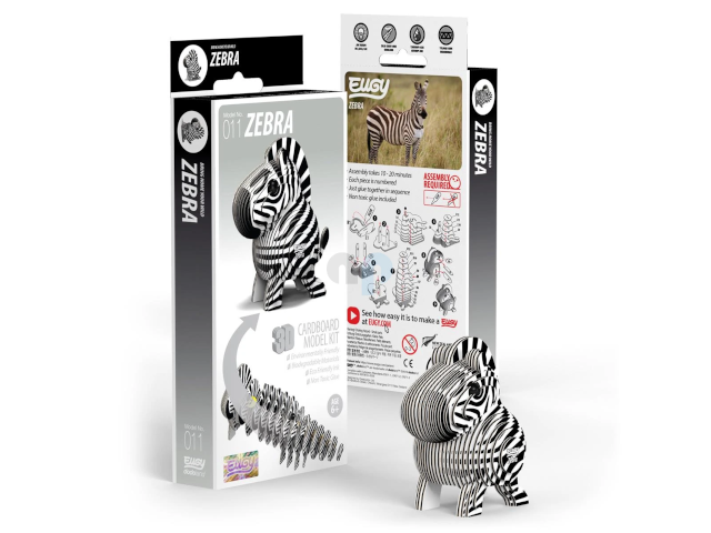 Zebra - 3D Karton Figuren - 0