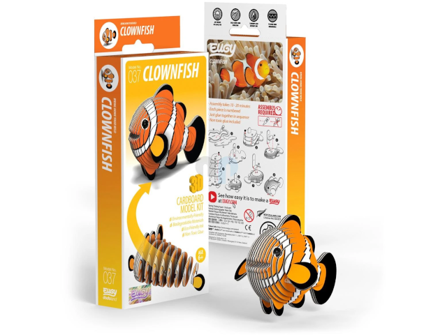 Clownfisch - 3D Karton Figuren - 0