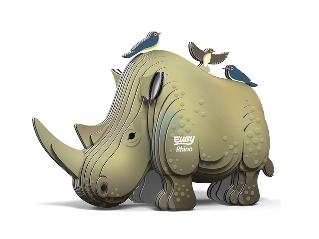 Nashorn - 3D Karton Figuren