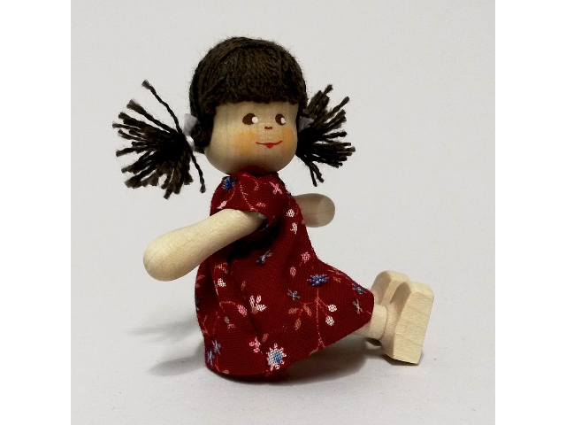 Mädchen, Zöpfe, Haare braun