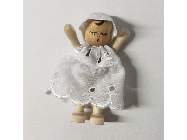 Baby, Kleid-weiss, schlafend
