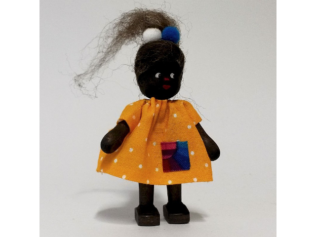 Mädchen aus Afrika, Kleid-gelb