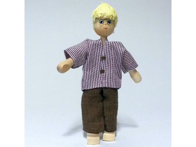 Vater, Brille, Haare blond