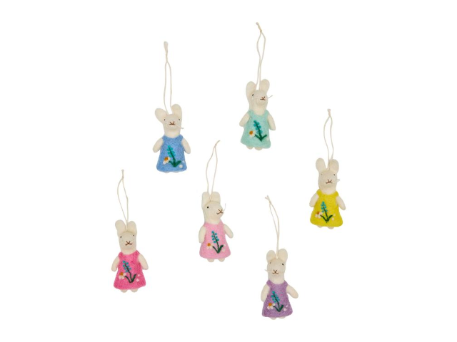 Filz Hänger Flower Bunny