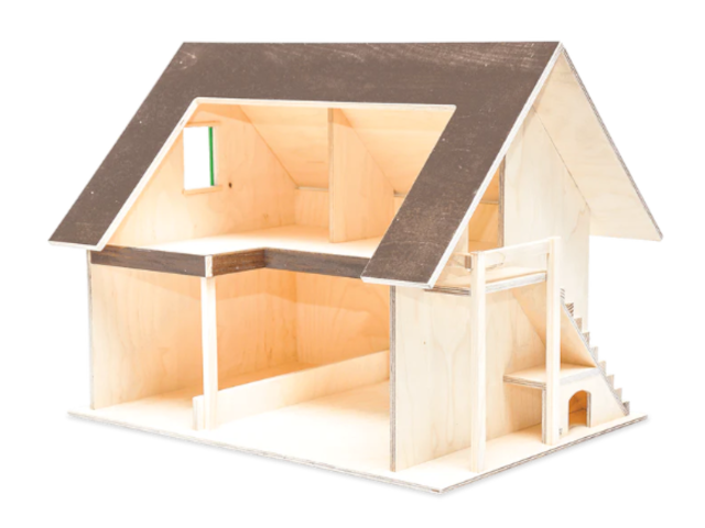 Bauernhaus Blitzloch montiert