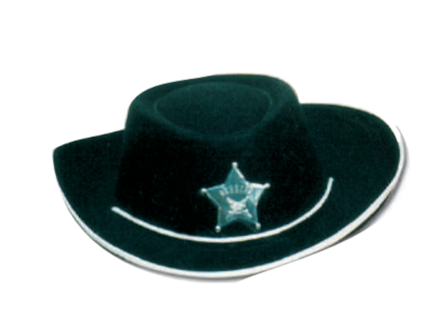Cowboyhut für Kinder, schwarz