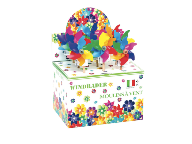 Windrad Regenbogen mini