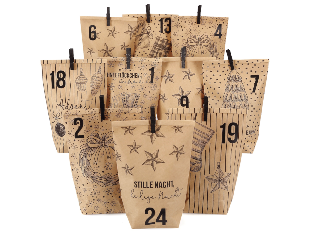 Adventskalnder bedruckt - Christmas