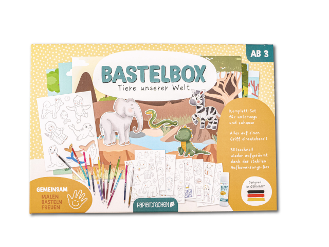 Bastelbox – Tiere unserer Welt – Set 1
