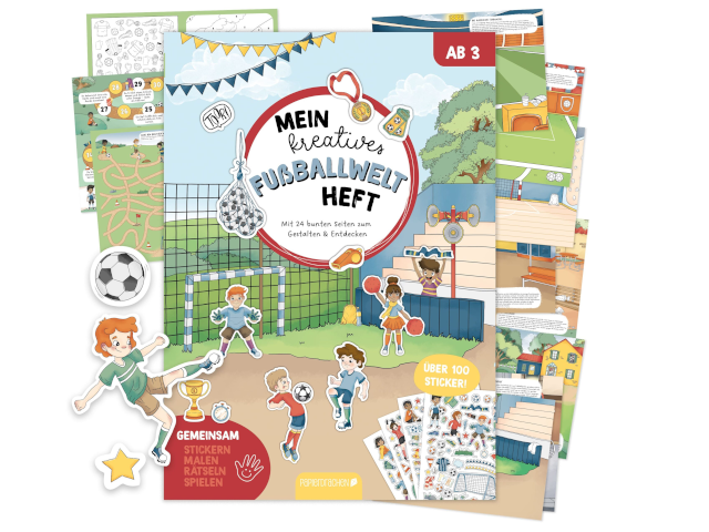 Mein kreatives Fussballwelt Heft