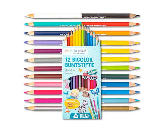 12 Bicolor Buntstifte
