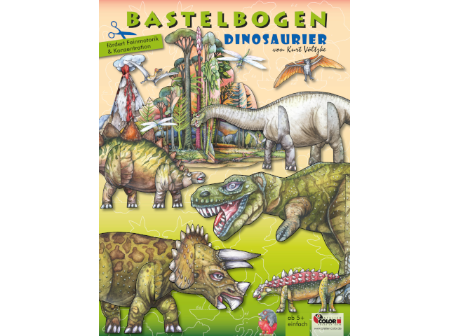 Dinosaurier - Bastelbogen
