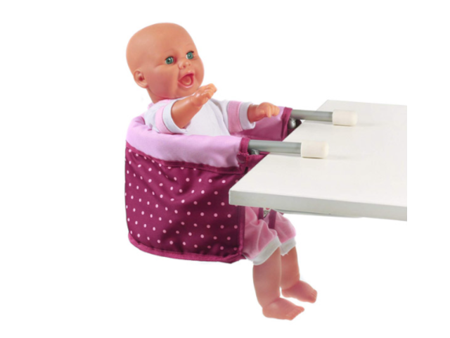 Puppen Tischsitz Dots Brombeere