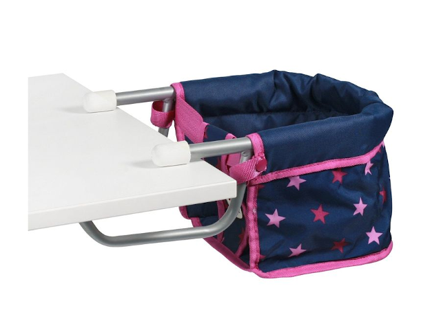 Puppen Tischsitz Sterne blau