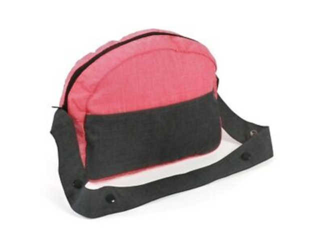 Wickeltasche grau-pink