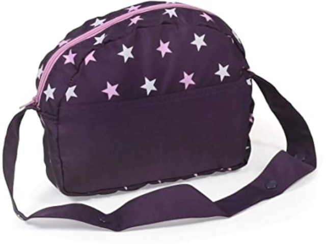 Wickeltasche violet Sterne