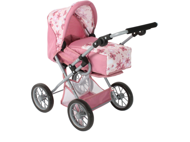 Kombi-Puppenwagen LENI Blume altrose