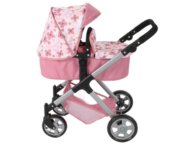 Kombi-Puppenwagen Mila 2 in 1 altrose