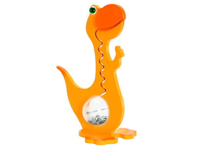 Big Belly Bank 60cm Dino Orange-zweifarbig