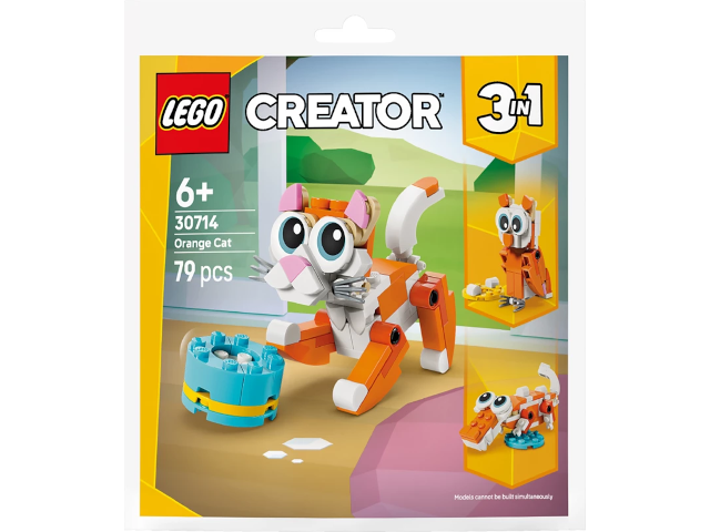 Orange Katze Lego Creator
