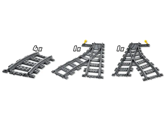 Weichen Lego City, 8 Teile