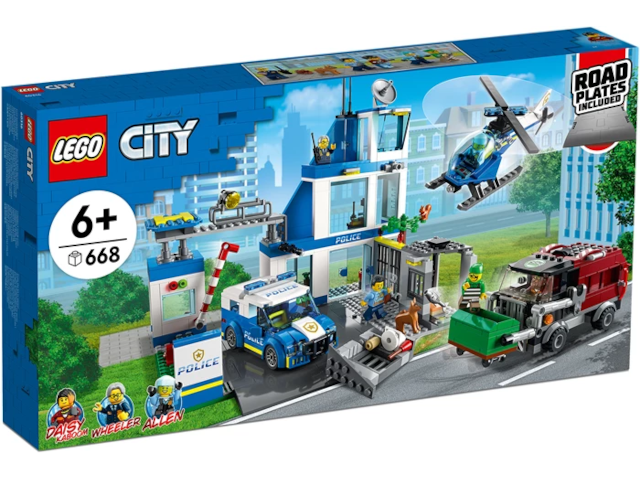 Polizeistation Lego City, 668 Teile