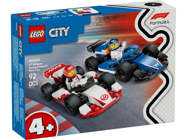 F1 Williams Racing und Haas F1 Rennautos, Lego City