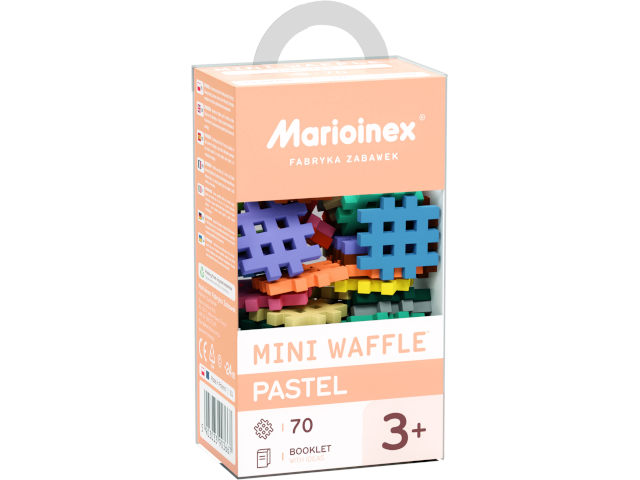 Mini Waffle Pastell 70 Teile Bauset mit Waffelblöcken