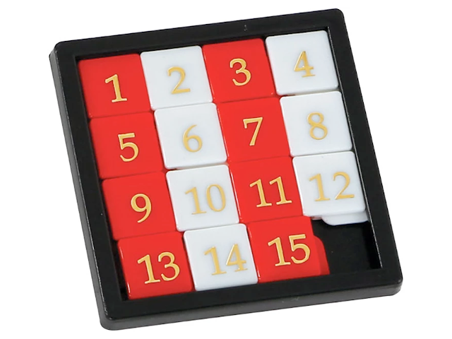 Zahlenschiebe-Puzzle, klein