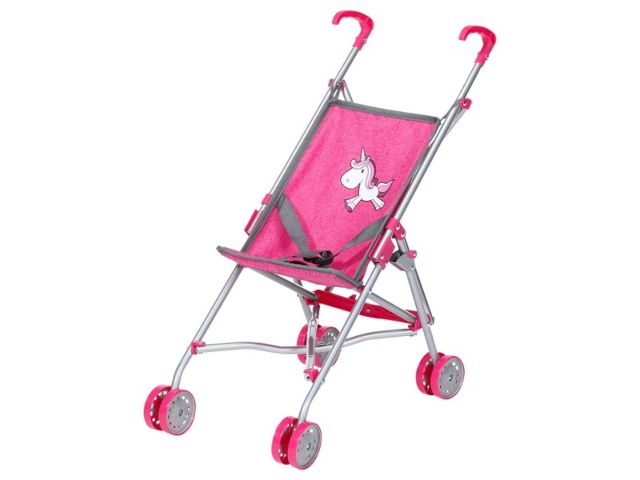 Puppenbuggy Sim Einhorn berry