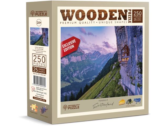 Puzzle Holz L CH Aescher 250 Teile