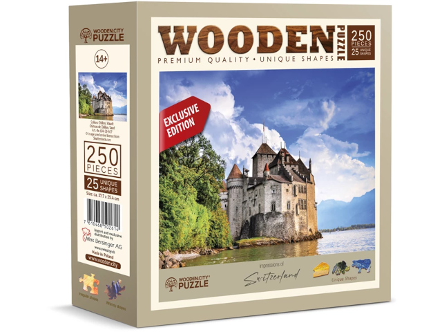 Puzzle Holz L CH Schloss Chillon 250 Teile